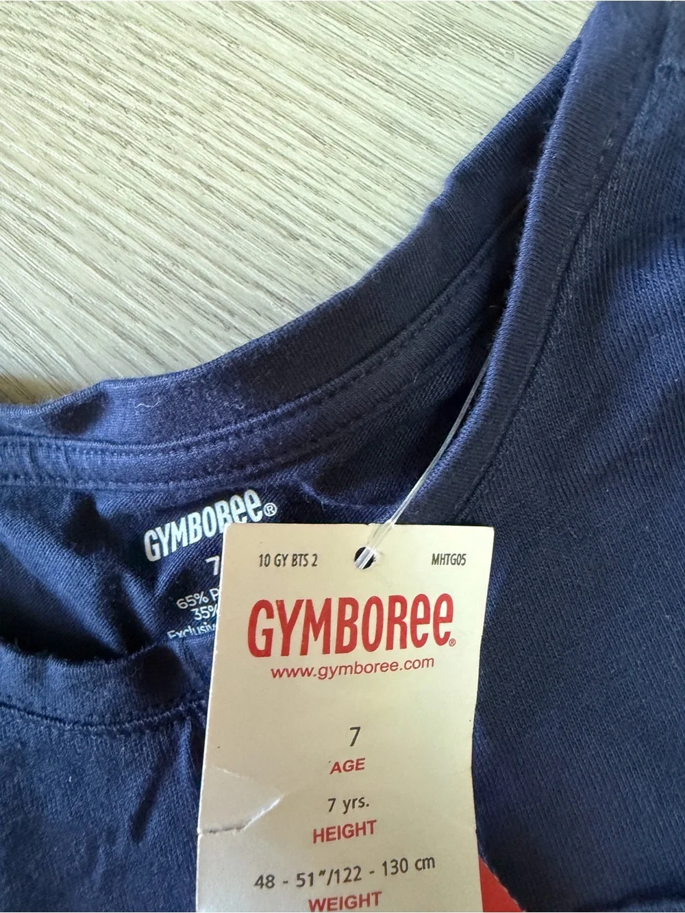 Gymboree Navy Long-Sleeve Cotton Tee